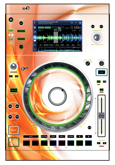 Denon DJ SC 5000 Skin Orange Swirl